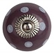 Good in Style Porseleinen meubelknop paars met witte stippels Good in Style Porseleinen meubelknop paars met witte stippels