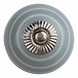 Good in Style Porseleinen meubelknop grijs met witte strepen Good in Style Porseleinen meubelknop grijs met witte strepen
