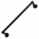 Good in Style Handdoekrek zwart gelakt 48cm, met kleine haken Good in Style Handdoekrek zwart gelakt 48cm, met kleine haken