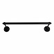 Good in Style Handdoekrek zwart gelakt 48cm, met grote haken Good in Style Handdoekrek zwart gelakt 48cm, met grote haken