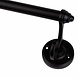 Good in Style Handdoekrek zwart gelakt 48cm, met grote haken Good in Style Handdoekrek zwart gelakt 48cm, met grote haken