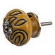 Good in Style Meubelknop porselein reliëf deco CK5506 - geel zwart Good in Style Meubelknop porselein reliëf deco CK5506 - geel zwart