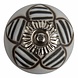 Good in Style Meubelknop porselein reliëf deco CK5513 bloem wit zwart Good in Style Meubelknop porselein reliëf deco CK5513 bloem wit zwart