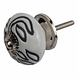 Good in Style Meubelknop porselein reliëf deco CK5516 - wit zwart Good in Style Meubelknop porselein reliëf deco CK5516 - wit zwart