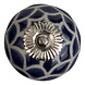 Good in Style Meubelknop porselein reliëf Deco - blauw wit Good in Style Meubelknop porselein reliëf Deco - blauw wit