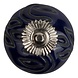 Good in Style Meubelknop porselein reliëf Deco - blauw zwart Good in Style Meubelknop porselein reliëf Deco - blauw zwart