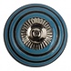 Good in Style Meubelknop porselein reliëf Deco - blauw zwart Good in Style Meubelknop porselein reliëf Deco - blauw zwart