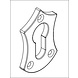 Good in Style Gietijzeren sleutelplaat euroslot schild - Pewter Good in Style Gietijzeren sleutelplaat euroslot schild - Pewter