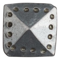 Siernagel 24 x 24 x 35mm - piramide kop - Pewter
