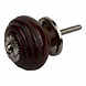 Good in Style Meubelknop porselein reliëf deco CK5560 - bruin zwart Good in Style Meubelknop porselein reliëf deco CK5560 - bruin zwart