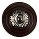 Good in Style Meubelknop porselein reliëf deco CK5560 - bruin zwart Good in Style Meubelknop porselein reliëf deco CK5560 - bruin zwart