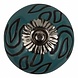 Good in Style Meubelknop porselein reliëf Deco - blauw zwart Good in Style Meubelknop porselein reliëf Deco - blauw zwart