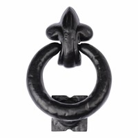 Massief ijzeren deurklopper ring