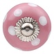 Good in Style Meubelknop 30 mm roze wit gestippeld Good in Style Meubelknop 30 mm roze wit gestippeld