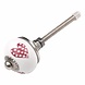 Good in Style Porseleinen meubelknop wit roze gestippelde hartjes - donker 30mm Good in Style Porseleinen meubelknop wit roze gestippelde hartjes - donker 30mm