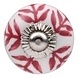 Good in Style Porseleinen meubelknop wit roze blaadjes 30mm Good in Style Porseleinen meubelknop wit roze blaadjes 30mm