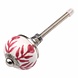 Good in Style Porseleinen meubelknop wit roze blaadjes 30mm Good in Style Porseleinen meubelknop wit roze blaadjes 30mm
