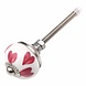 Good in Style Porseleinen meubelknop wit roze hartjes 30mm Good in Style Porseleinen meubelknop wit roze hartjes 30mm