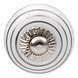 Good in Style Porseleinen meubelknop wit zilver gestreept 30mm Good in Style Porseleinen meubelknop wit zilver gestreept 30mm
