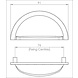 Fingertip Designs Komgreep gepolijst koper finish- Oxford Fingertip Designs Komgreep gepolijst koper finish- Oxford