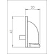 Fingertip Designs Komgreep gepolijst koper finish- Oxford Fingertip Designs Komgreep gepolijst koper finish- Oxford