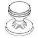 Fingertip Designs Kastdeurknop 25mm - gepolijst chroom Fingertip Designs Kastdeurknop 25mm - gepolijst chroom