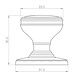 Fingertip Designs Kastdeurknop 25mm - gepolijst chroom Fingertip Designs Kastdeurknop 25mm - gepolijst chroom