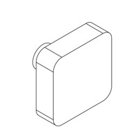 Gietijzeren kastdeurknop 32mm hamerslag-pewter effect