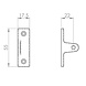 Ludlow Foundries Smeedijzeren raamsluiting krul - links Ludlow Foundries Smeedijzeren raamsluiting krul - links
