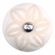 Good in Style Porseleinen meubelknop wit beige bloem Good in Style Porseleinen meubelknop wit beige bloem
