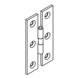 Fingertip Designs H model messing scharnier, twee stuks Fingertip Designs H model messing scharnier, twee stuks