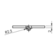 Fingertip Designs H model antiek messing scharnier, twee stuks Fingertip Designs H model antiek messing scharnier, twee stuks