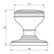 Fingertip Designs Kastdeurknop - antiek zwart van Fingertip Designs Fingertip Designs Kastdeurknop - antiek zwart van Fingertip Designs