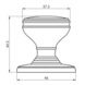 Fingertip Designs Kastdeurknop - antiek zwart van Fingertip Designs Fingertip Designs Kastdeurknop - antiek zwart van Fingertip Designs