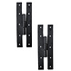 Good in Style Smeedijzeren H-scharnier 230 x 78 mm zwart Good in Style Smeedijzeren H-scharnier 230 x 78 mm zwart