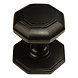 Good in Style Zwarte gietijzeren voordeurknop achthoek - 70mm - enkel Good in Style Zwarte gietijzeren voordeurknop achthoek - 70mm - enkel