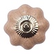 Good in Style Porseleinen meubelknop roze bloem gekrakeleerd Good in Style Porseleinen meubelknop roze bloem gekrakeleerd