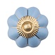 Good in Style Porseleinen meubelknop blauw goud bloem Good in Style Porseleinen meubelknop blauw goud bloem