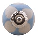 Good in Style Porseleinen meubelknop blauw beige hartjes Good in Style Porseleinen meubelknop blauw beige hartjes