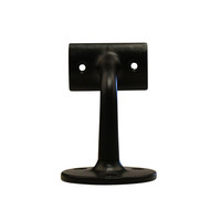 Gietijzeren leuninghouder 70mm - zwart gelakt - holle zadel