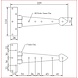 Good in Style Smeedijzeren scharnier punt 235mm Good in Style Smeedijzeren scharnier punt 235mm