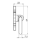 Ludlow Foundries Gothische Ladegreep 57mm Ludlow Foundries Gothische Ladegreep 57mm