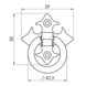 Ludlow Foundries Gothische Ladegreep 57mm Ludlow Foundries Gothische Ladegreep 57mm