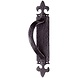 Ludlow Foundries Handgreep Fleur-de-Lis met achterplaat - links Ludlow Foundries Handgreep Fleur-de-Lis met achterplaat - links