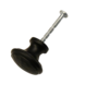 Good in Style Gietijzeren meubelknop 32 mm - hamerslag + zwarte lak Good in Style Gietijzeren meubelknop 32 mm - hamerslag + zwarte lak