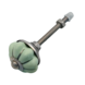 Good in Style Porseleinen meubelknop groen zilver bloem - 30 MM Good in Style Porseleinen meubelknop groen zilver bloem - 30 MM