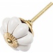 Good in Style Porseleinen meubelknop wit goud bloem Good in Style Porseleinen meubelknop wit goud bloem