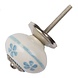 Good in Style Porseleinen meubelknop wit - blauwe bloemetjes Good in Style Porseleinen meubelknop wit - blauwe bloemetjes