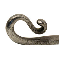 Gietijzeren raamuitzetter haak 250mm - pewter