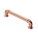 Fingertip Designs Buis handgreep rond, in gepolijst koper finish van Fingertip Designs Fingertip Designs Buis handgreep rond, in gepolijst koper finish van Fingertip Designs
